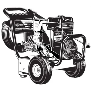 BRIGGS AND STRATTON Pressure Washer Model 01808 Image